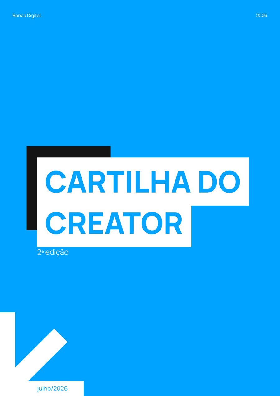 Capa da Cartilha do Creator 2026, 2ª edição
